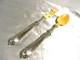 Ancien Couvert A Salade Argent Massif Minerve Cuillere Fourchette