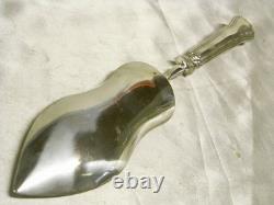Ancien Couvert Couteau Pelle A Tarte Argent Massif Guilloche Minerve M O