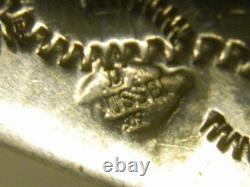 Ancien Couvert Couteau Pelle A Tarte Argent Massif Guilloche Minerve M O