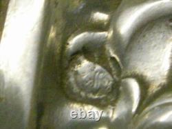 Ancien Couvert Couteau Pelle A Tarte Argent Massif Guilloche Minerve M O