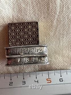 Ancien Etui Argent Avec Son Coran Antique Islamic Silver Amulet Box + Its Coran