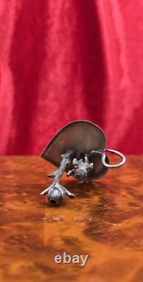 Ancien Figurine Angelot Argent Massif Sterling Silver Figure