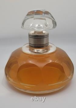 Ancien Flacon de Parfum Baccarat Col Argent Massif Début XXe Jamais Ouvert
