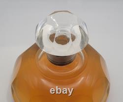 Ancien Flacon de Parfum Baccarat Col Argent Massif Début XXe Jamais Ouvert