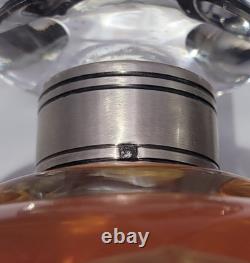 Ancien Flacon de Parfum Baccarat Col Argent Massif Début XXe Jamais Ouvert