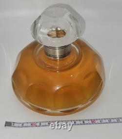 Ancien Flacon de Parfum Baccarat Col Argent Massif Début XXe Jamais Ouvert