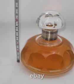 Ancien Flacon de Parfum Baccarat Col Argent Massif Début XXe Jamais Ouvert