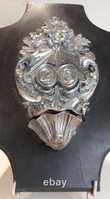 Ancien Grand Bénitier en Argent Massif Antique Silver Victorian Napoleon III