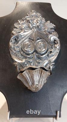Ancien Grand Bénitier en Argent Massif Antique Silver Victorian Napoleon III
