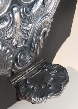 Ancien Grand Bénitier en Argent Massif Antique Silver Victorian Napoleon III