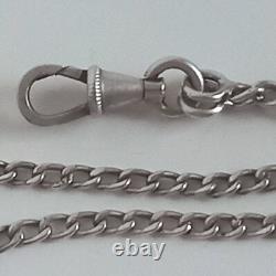 Ancien Grand Sautoir rope silver Collier Argent Massif Poinçons