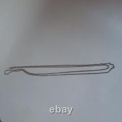 Ancien Grand Sautoir rope silver Collier Argent Massif Poinçons