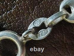 Ancien Gros Collier 46gr Sautoir Argent Massif Grain Café Chaine Silver Necklace