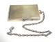 Ancien Minaudière Poudrier Argent Massif Saphir Silver Powder Box Art Deco