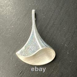 Ancien Pendentif Argent Massif 925 Créateur Breloque Art Danish Hans Hansen