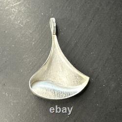 Ancien Pendentif Argent Massif 925 Créateur Breloque Art Danish Hans Hansen