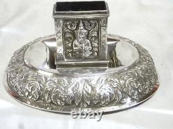 Ancien Porte Allumette Reliquaire Bouddha Shiva Deesse Argent Massif Silver