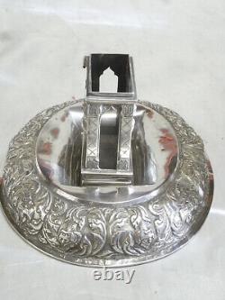 Ancien Porte Allumette Reliquaire Bouddha Shiva Deesse Argent Massif Silver