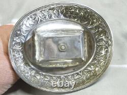 Ancien Porte Allumette Reliquaire Bouddha Shiva Deesse Argent Massif Silver