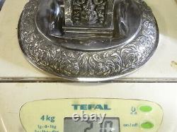 Ancien Porte Allumette Reliquaire Bouddha Shiva Deesse Argent Massif Silver