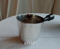 Ancien Pot A Lait Argent Massif 19eme