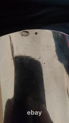 Ancien Pot A Lait Argent Massif 19eme