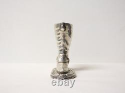 Ancien Pyrogène orfèvrerie en argent anglais en forme de botte sur socle XIX-XXe