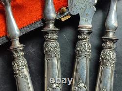 Ancien SERVICE A MIGNARDISES en Argent et Argent fourré déco rocaille et putti