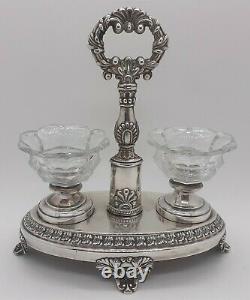 Ancien Saleron Double Argent Massif Paris 1819-1838 Jean-françois Veyrat Silver