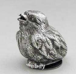 Ancien Salieres Et Poivrieen espagnole forme oiseau en argent massif poids 50G