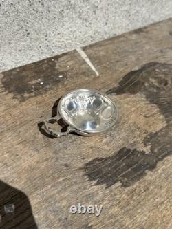 Ancien Taste-vin En Argent Massif, Old Wine Taster In Silver
