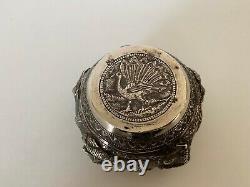 Ancien bol coupe en argent massif T. 90 indian silver bowl antique burmese