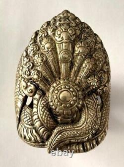 Ancien bracelet argent massif Cambodge bangle silver cambodian Indochina