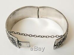 Ancien bracelet en argent massif 19e siècle silver Chine Indochine