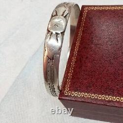 Ancien bracelet en argent massif kabyle