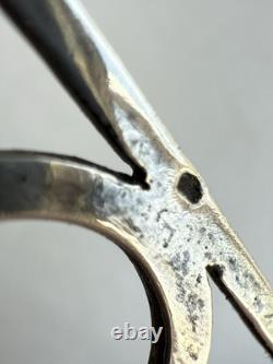 Ancien cadre médaillon porte photo miniature argent massif pierre du Rhin XIXème Ancien cadre médaillon porte photo miniature argent massif pierre du Rhin XIXème