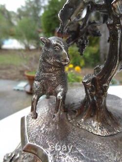 Ancien centre de table en argent Walter John Barnard Angleterre XIX