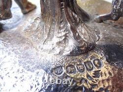 Ancien centre de table en argent Walter John Barnard Angleterre XIX