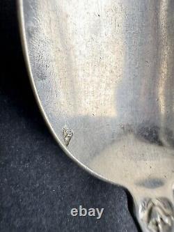 Ancien coffret fourchette cuillère argent massif sterling silver minerve floral