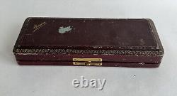 Ancien coffret fourchette cuillère argent massif sterling silver minerve floral