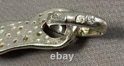 Ancien collier argent massif poissons bijou ancien collier argent minerve bijou