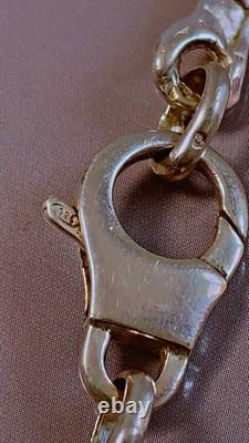 Ancien collier argent massif poissons bijou ancien collier argent minerve bijou