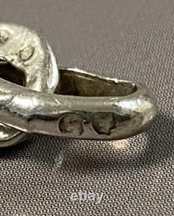 Ancien collier argent massif poissons bijou ancien collier argent minerve bijou