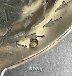 Ancien cuillère à olive saupoudreuse argent massif sterling silver minerve XIX