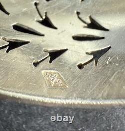 Ancien cuillère à olive saupoudreuse argent massif sterling silver minerve XIX