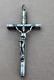 Ancien Et Grand Pendentif Crucifix Croix En Argent Massif (objet Religieux)