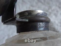 Ancien flacon à parfum en argent massif d'époque victorienne