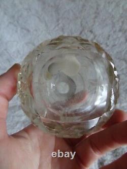 Ancien flacon à parfum en argent massif d'époque victorienne