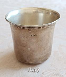Ancien gobelet timbale Curon en argent massif orfèvre Jules Navarre