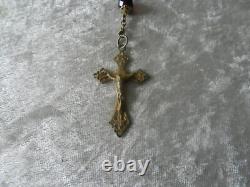 Ancien grand chapelet en argent Massif et or vermeil silver rosary